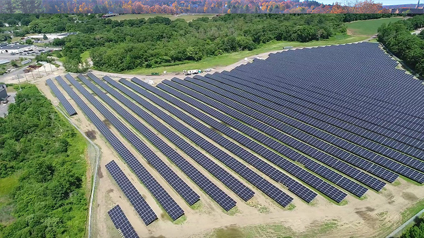 Aerial Photo of MELD's Middleton Solar Field